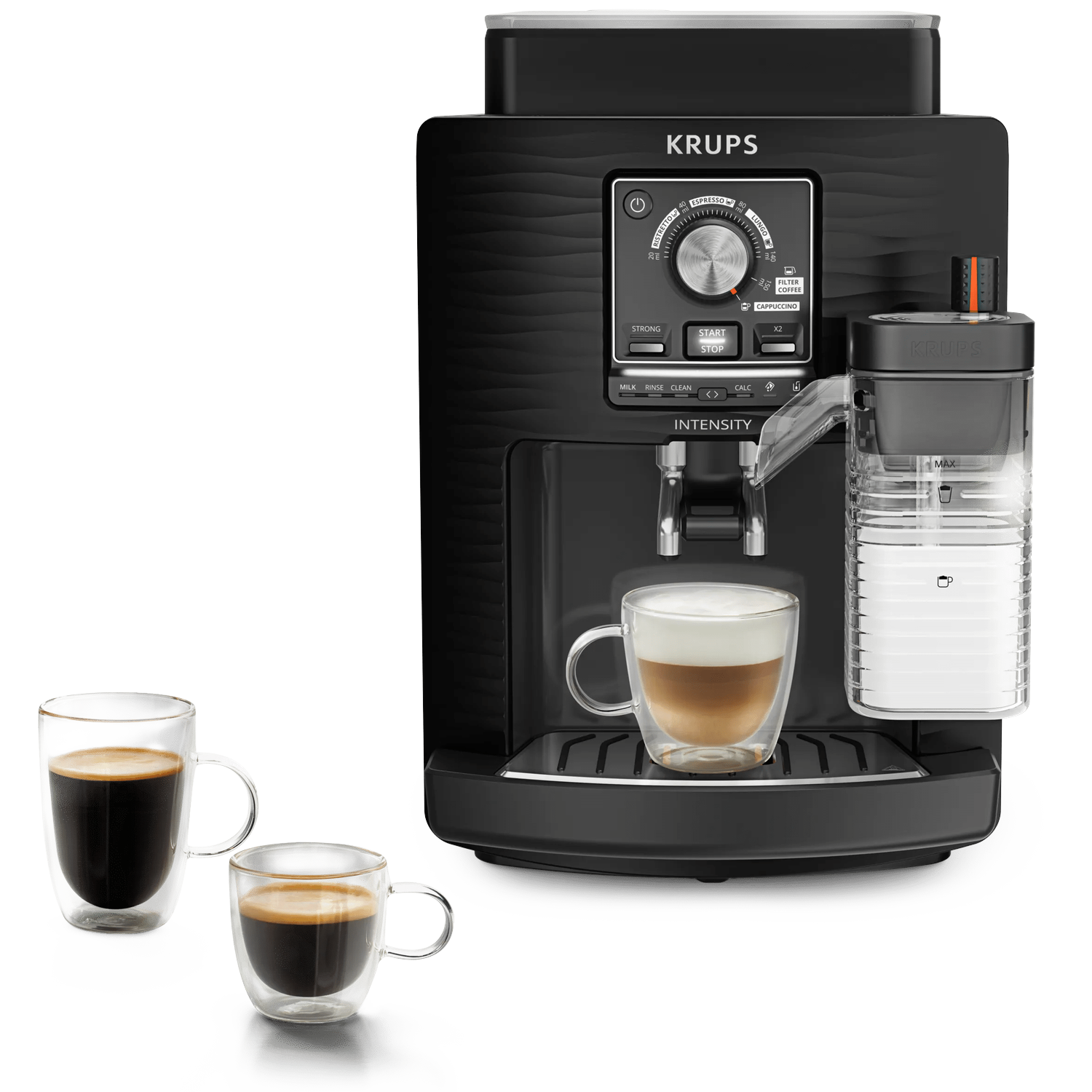 Krups Ea5028 Intensity Up Milk - Volautomatische Espressomachine Zwart