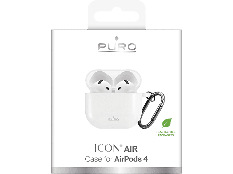 Puro Icon Air Hülle, für AirPods 4, Weiß; Schutzhülle — Foto 2 von 2