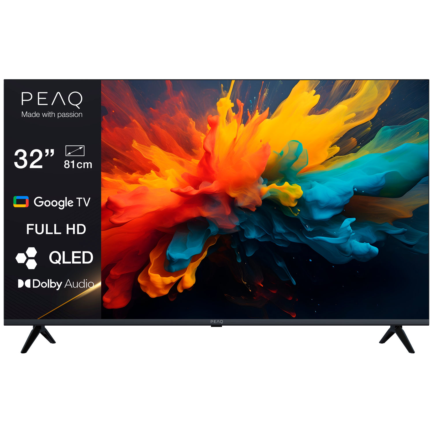 Peaq Ptv 32gqf-5026t - Full Hd Qled-tv 32 Inch