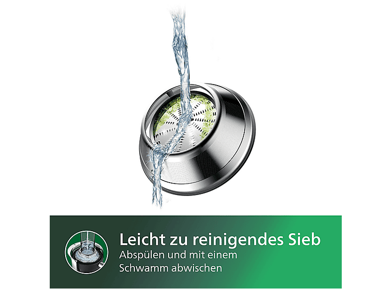 Philips HR1921/20 Avance Collection Entsafter 1100 Watt, Edelstahl gebürstet — Foto 4 von 5