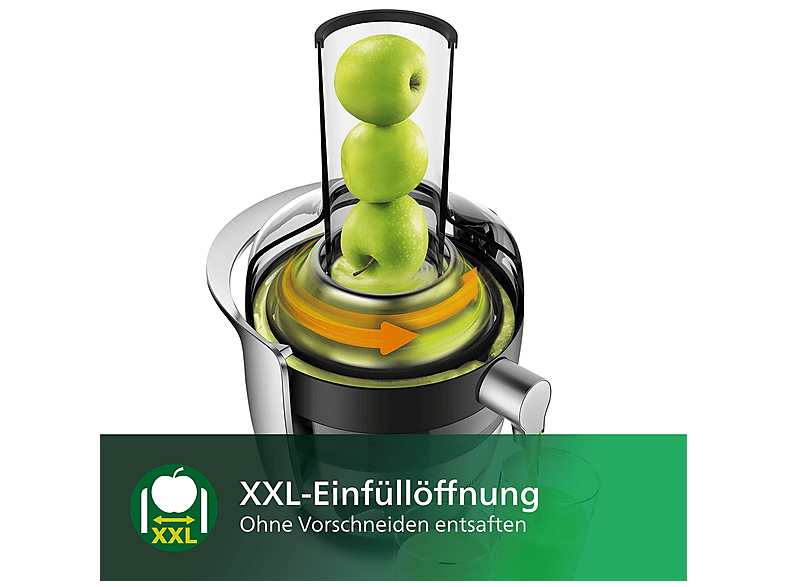 Philips HR1921/20 Avance Collection Entsafter 1100 Watt, Edelstahl gebürstet — Foto 5 von 5