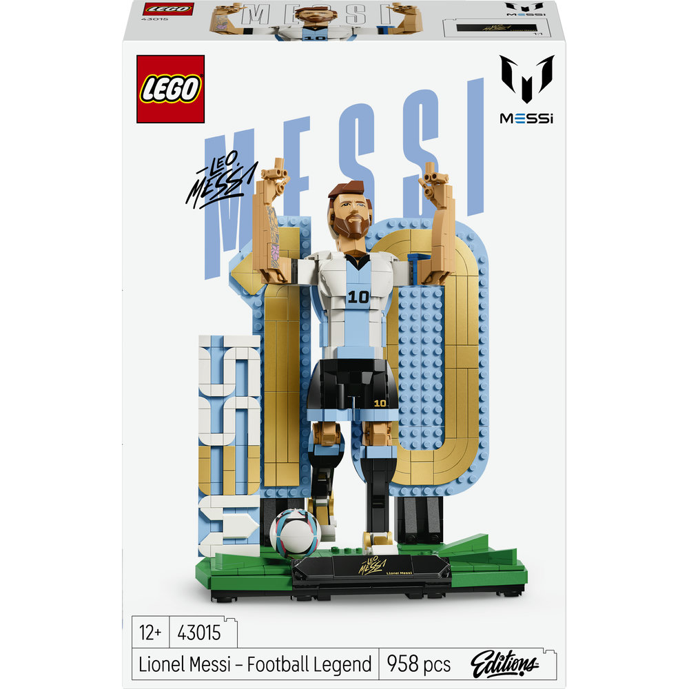 LEGO-Set von Lionel Messi als Fußballlegende mit Nummer 10.