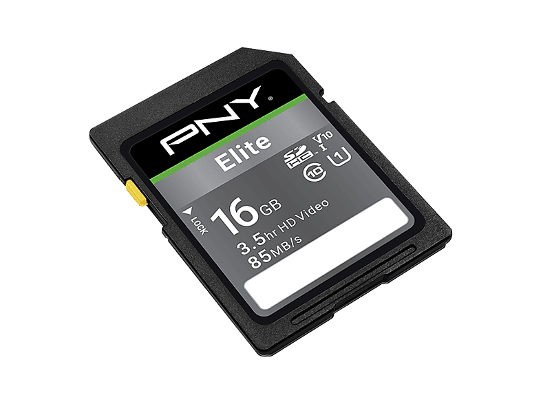 PNY Elite Klasse 10 U1 V10 SD Flash Speicherkarte, 16 GB — Foto 2 von 2