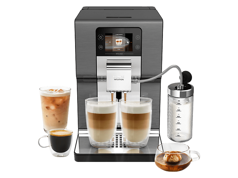 KRUPS EA879N Intuition Experience Hot&Cold Kaffeevollautomat Titan