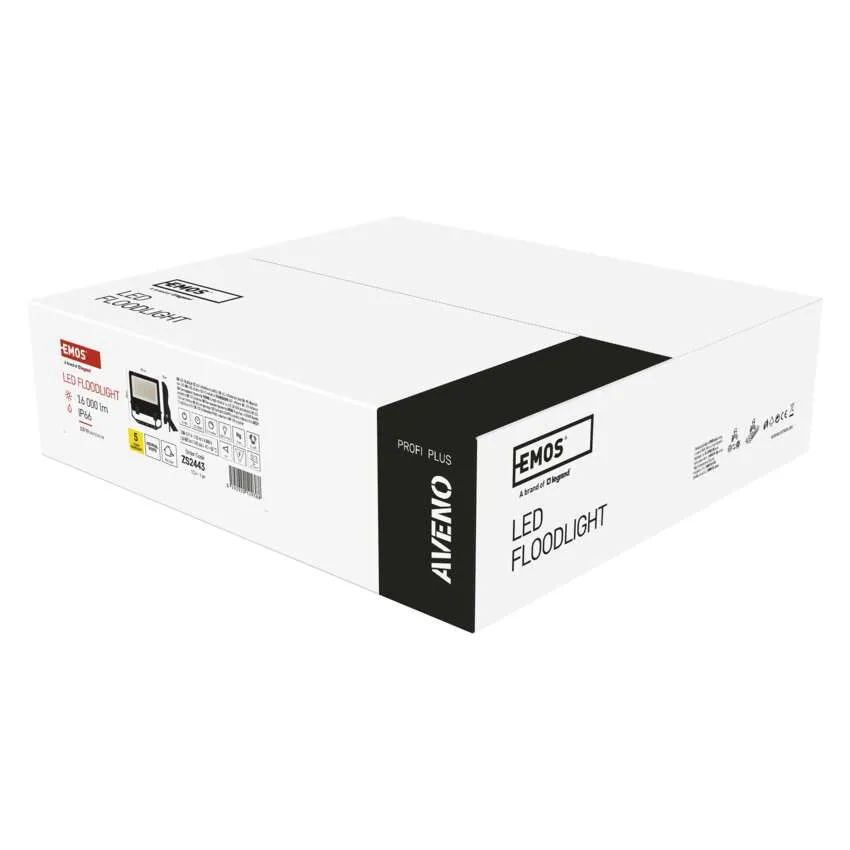 Doboz egy EMOS 16 000 lumenes LED-es reflektorhoz.