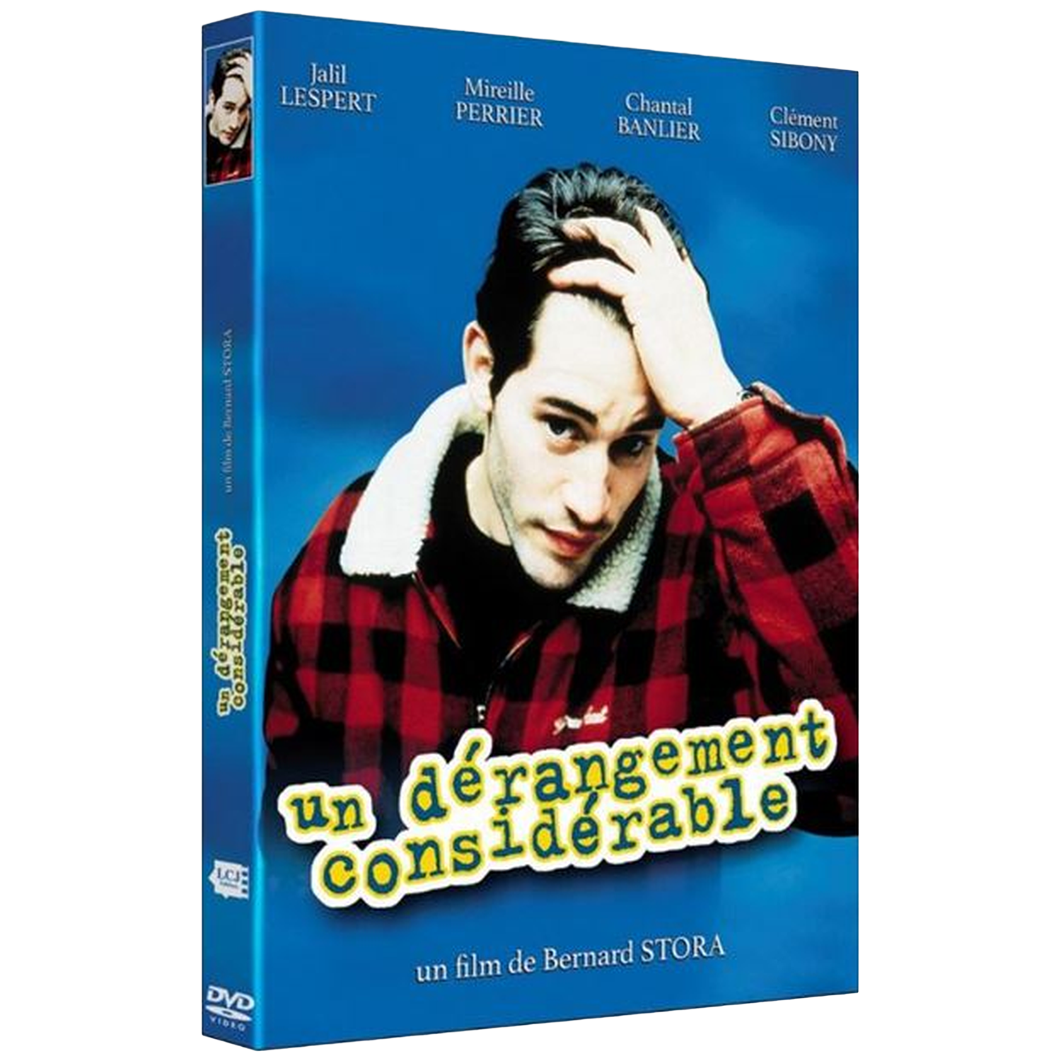 Dvd-hoes met man in geruite blouse, titel