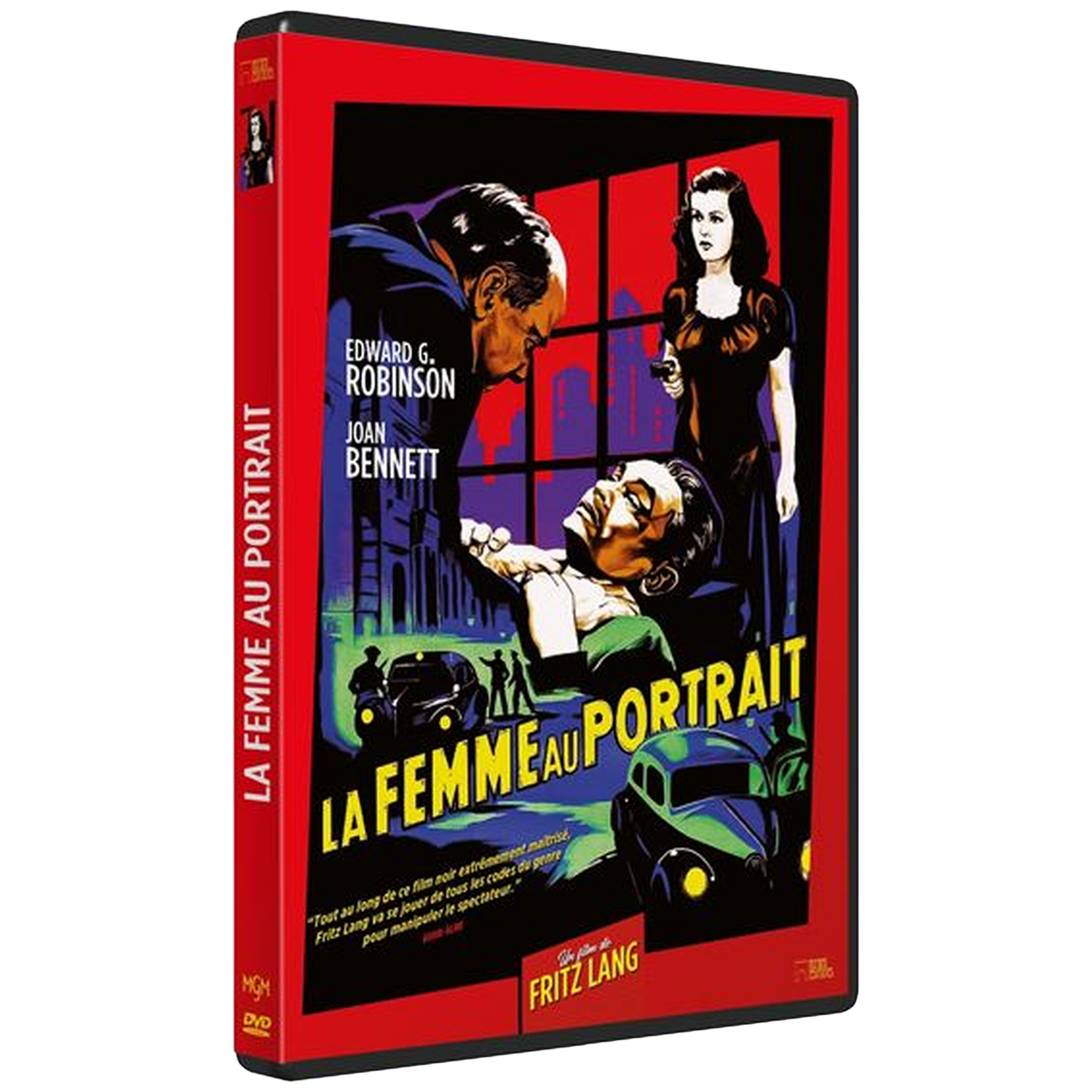 Couverture DVD "La Femme au Portrait" avec Edward G. Robinson et Joan Bennett.