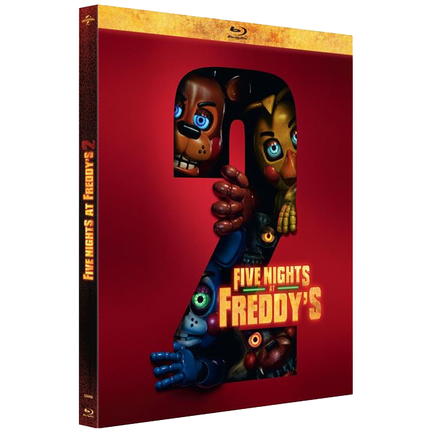 Filmposter van Five Nights at Freddy's 2, met animatronische personages die een '2' vormen.