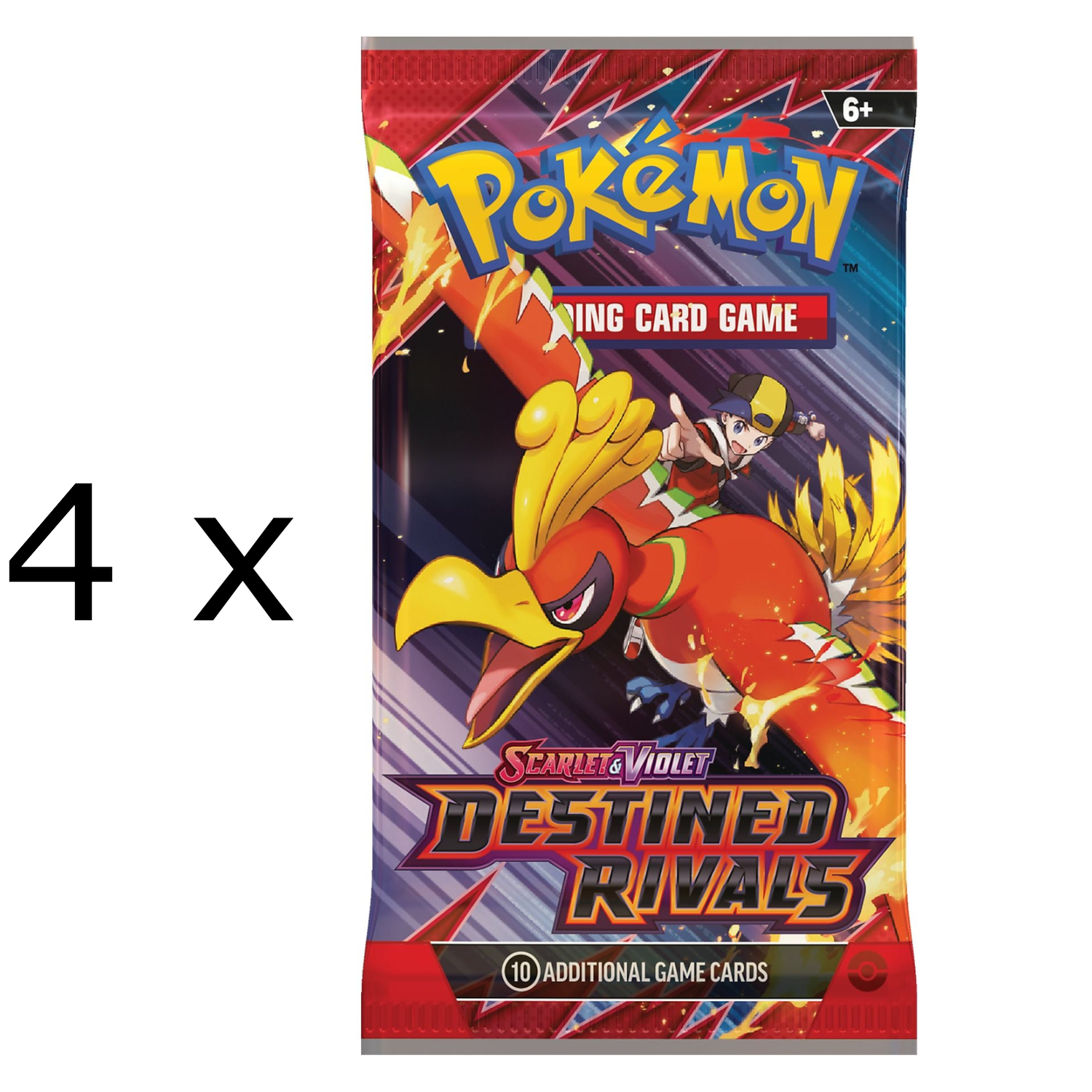 POKEMON (UE) Bundel 4 x SV10 Destined Rivals Boosters Trading/Playing ...