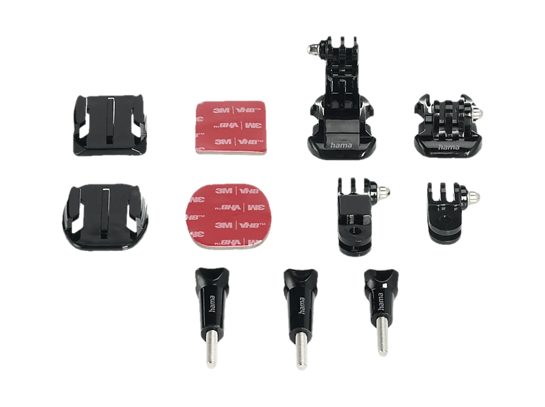 HAMA 4570, Gelenkarm für Action Cam mit Klebepads, Schwarz