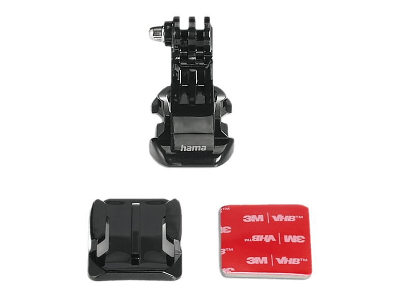 HAMA 4571, Helmhalterung für Action Cams, Schwarz