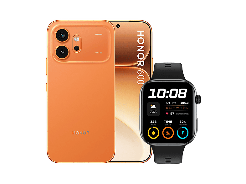 HONOR 600 8+256 + WATCH 2i, 256 GB, ORANGE