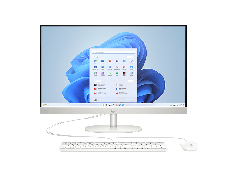 PRODUKT PO EKSPOZYCJI - Komputer All-In-One HP 27-cr0020nw FHD Ryzen 5 7520U/16GB/1TB SSD/INT/Win11H Biało-srebrny