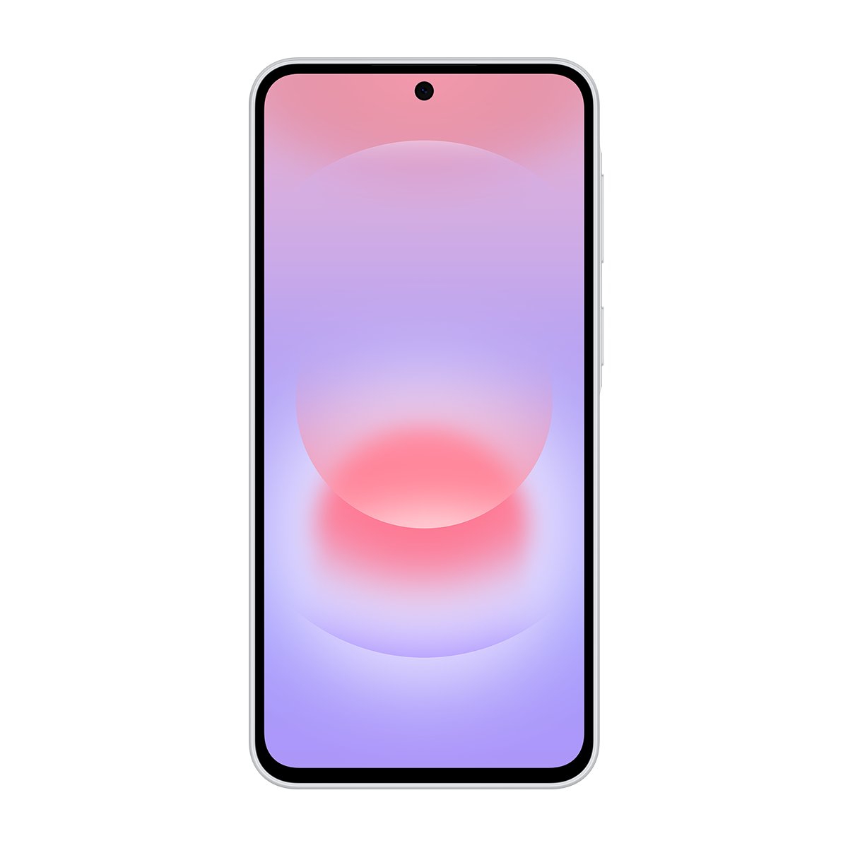 Ekranında pembe ve mor gradyan gösteren bir akıllı telefon.