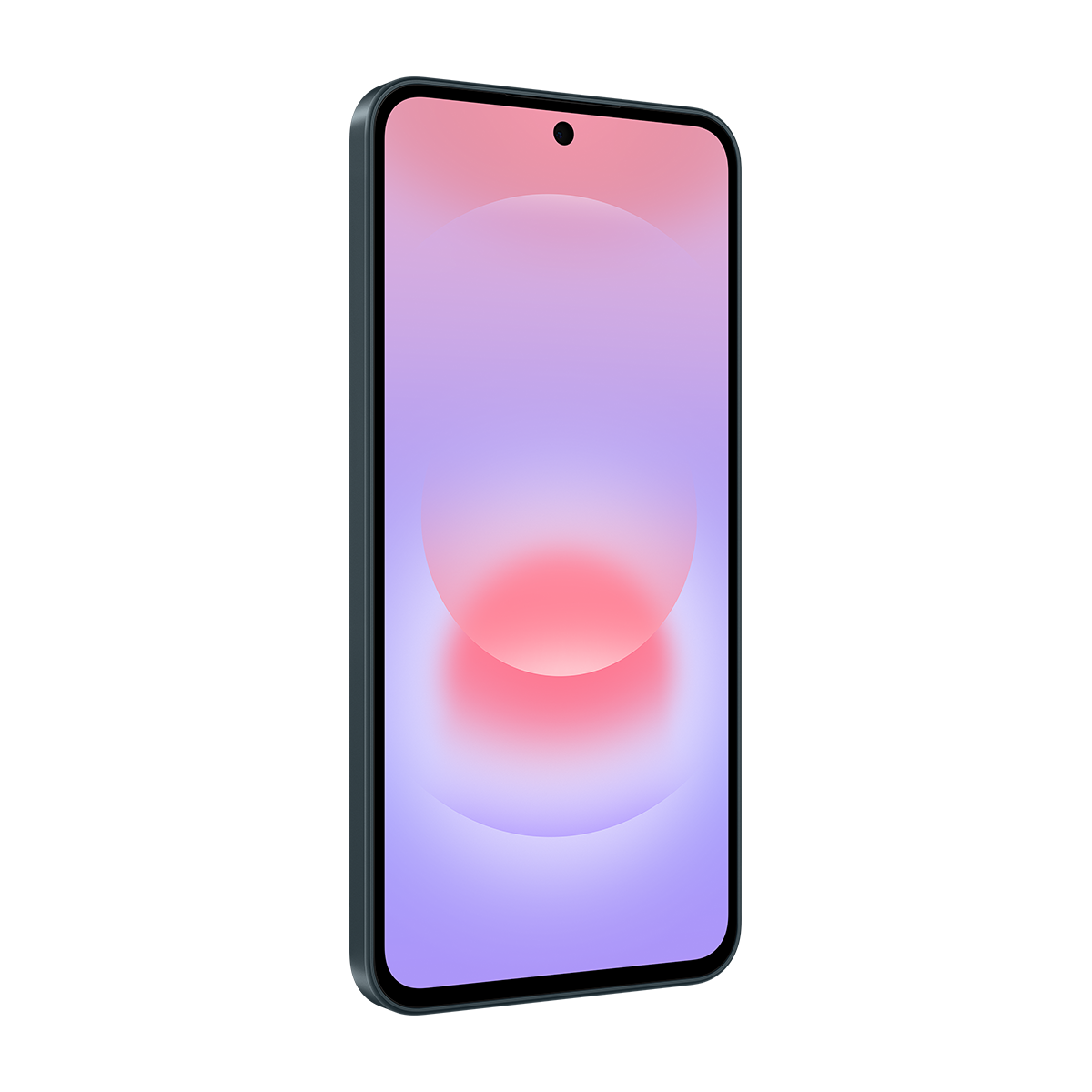 Ekranında pembe ve mor gradyan gösteren bir akıllı telefon.