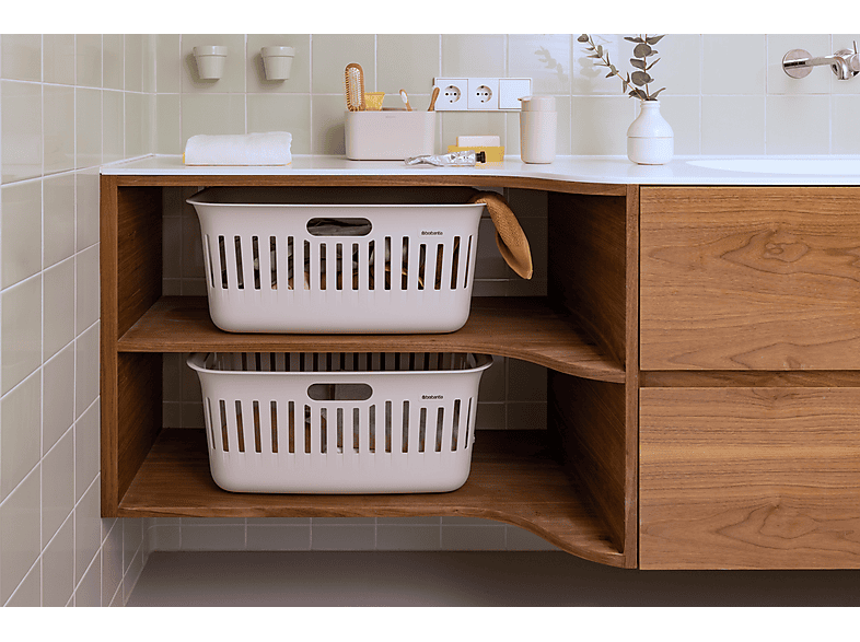 Brabantia 247781 Collect-It Wäschekorb 2er Set, Soft Beige, 40l — Foto 2 von 2
