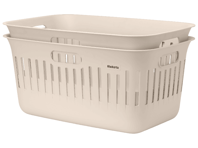 Brabantia 247781 Collect-It Wäschekorb 2er Set, Soft Beige, 40l