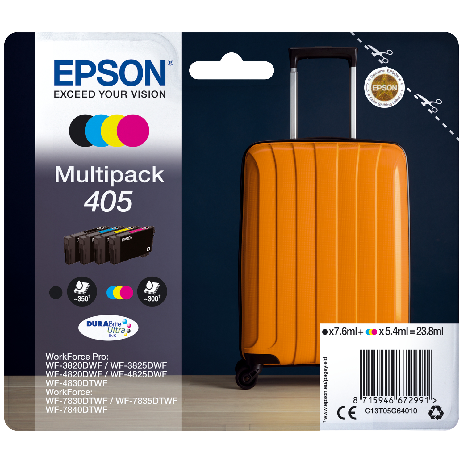 Epson 405 Ink 4clr Multipak Meerkleurig afbeelding