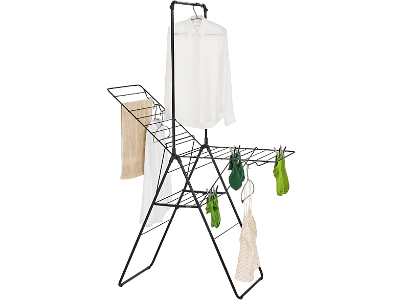Brabantia 403620 HangOn-Wäscheständer, 20 Meter, mit Bügel. - Matt Black
