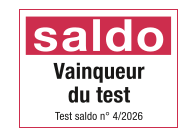 Saldo-Siegel: Testsieger, Test Saldo Nr. 4/2026.