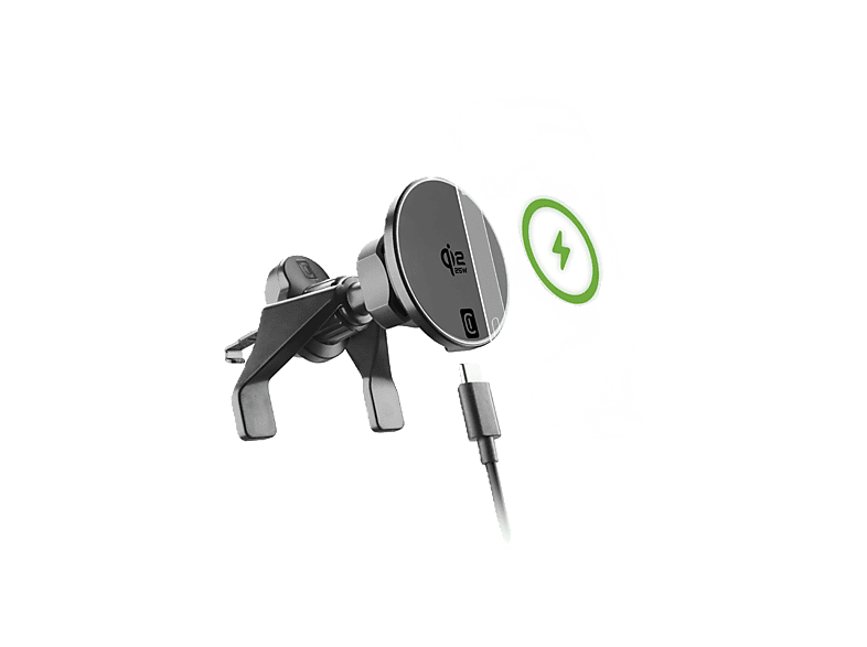 Soporte para coche - CellularLine Mag Holder Qi2.2, Smartphone, Negro