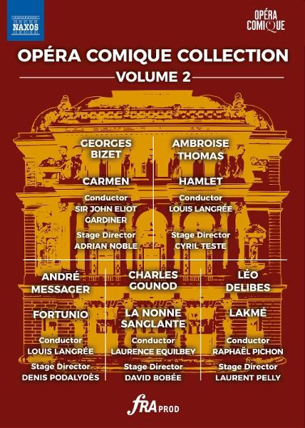 Cover für Opéra Comique Collection Volume 2 mit Operntiteln und Namen.