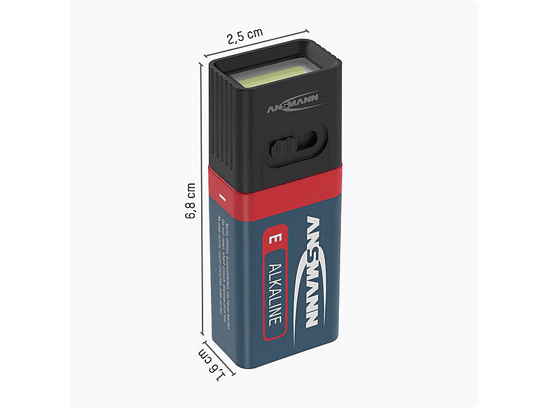 Ansmann COB LED-Leuchte mit 9V Batterie batteriebetrieben — Foto 4 von 4