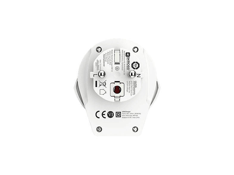SKROSS 1.500266-E Reiseadapter EU (Schuko) mit USB Type-A — Foto 3 von 3