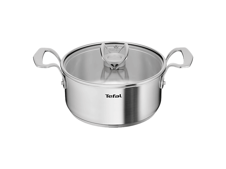 TEFAL E5294404 Extreme rozsdamentes acél lábas 20 cm fedővel | MediaMarkt