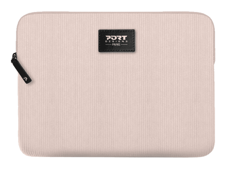 PORT DESIGNS MILANO II ECO (13/14) Laptophülle Sleeves für Universal Cord-Aussenmaterial, umweltfreundliches Innenfutter (Eco T-Gewebe), Blush Pink