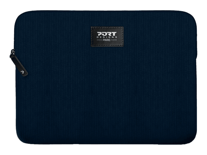 PORT DESIGNS MILANO II ECO (13/14) Laptophülle Sleeves für Universal Cord-Aussenmaterial, umweltfreundliches Innenfutter (Eco T-Gewebe), Navy Blue
