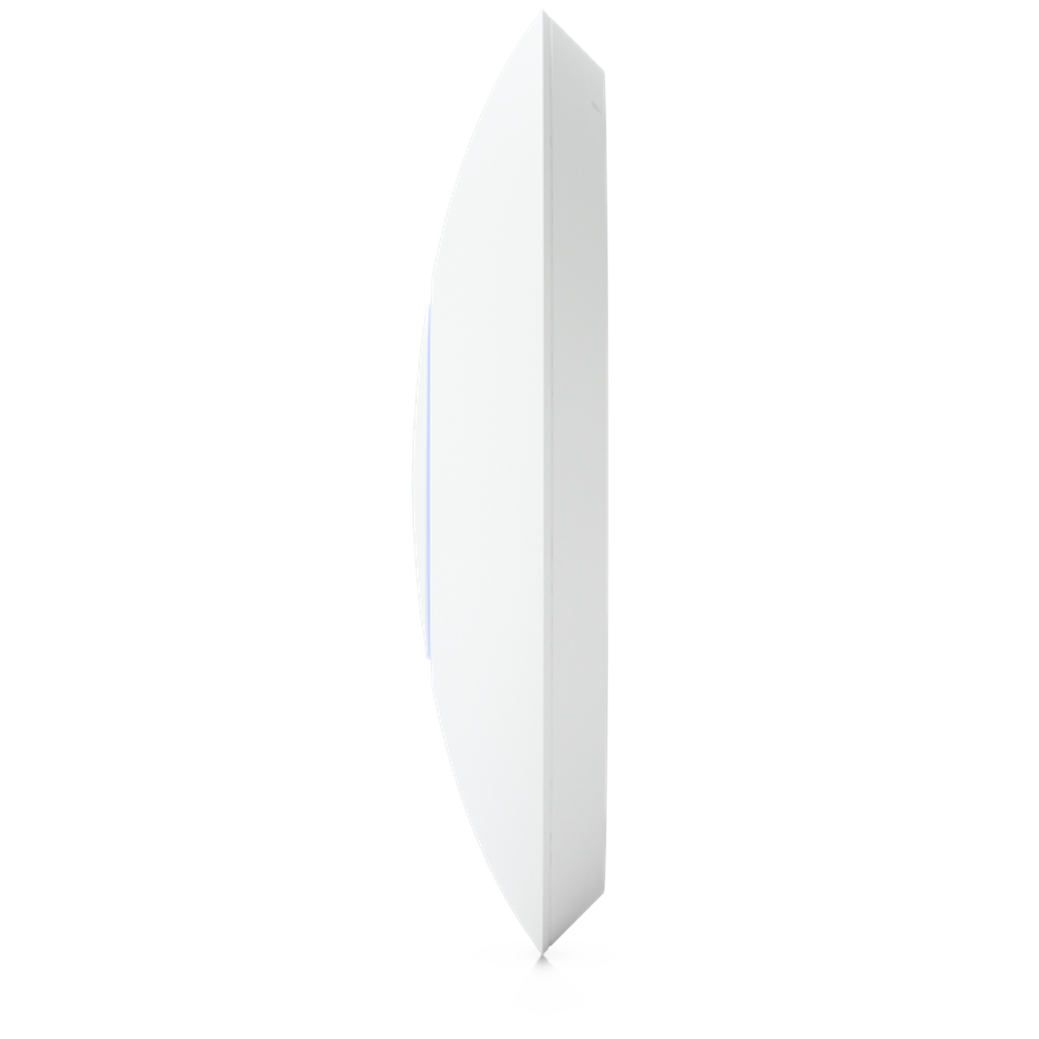 Een witte, rechthoekige wandmontagebeugel met afgeronde hoeken.