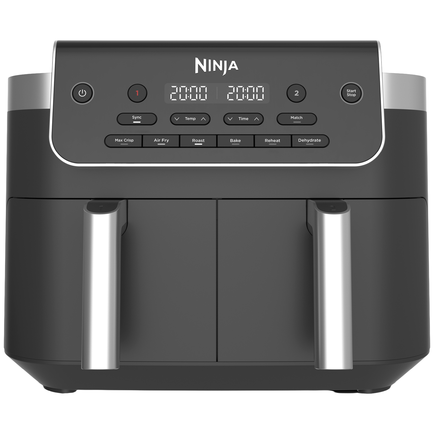 Ninja Dz801eu Dualzone Frituurpan 3.8 L 2470 W Aantal Frituurmanden: 2