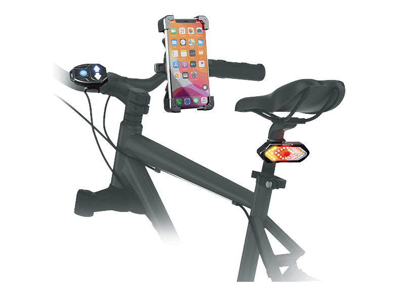 Sbs Draadloze Verlichtingsset En Smartphonehouder Voor Op Het Stuur