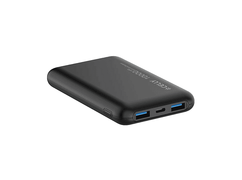 Powerbank CELLY Batteria portatile Semi Solid State da 20W 10.000 mAh, Nero