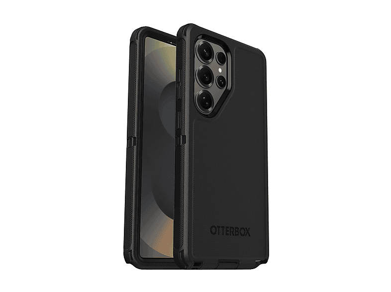 OTTERBOX Defender Series Cover per Samsung Galaxy S25 Ultra,antiurto e resistente alle cadute, testata 7x norme MIL-STD 810G, Nero