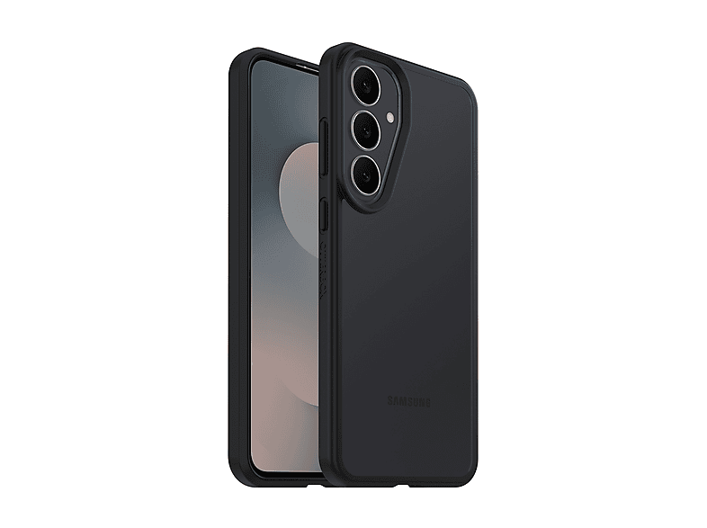 OTTERBOX React Series Cover per Samsung Galaxy S25 FE,super resistente a shock e cadute,ultrasottile, testata norme MIL-STD 810G, Klar/Nero