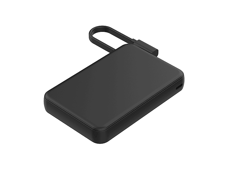 Powerbank CELLY Batteria portatile da 20W con cavo integrato 10.000 mAh, Nero