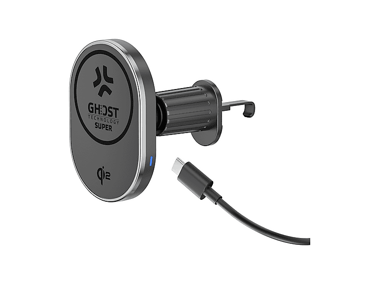 SUPPORTO PER TELEFONO CELLY Supporto per auto con tecnologia di ricarica Qi2 da 15 W, Nero