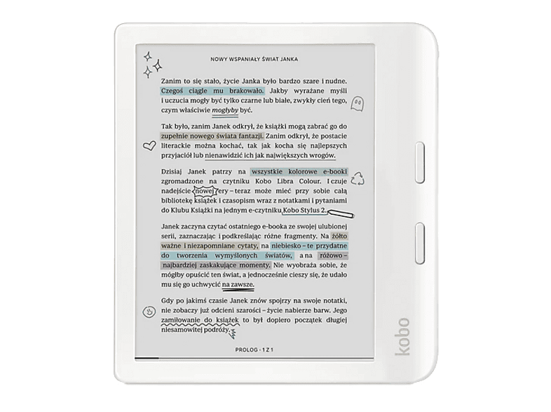 Kobo Libra Colour 7" 32GB WiFi Bluetooth Biały