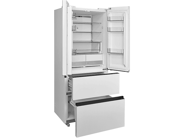 Midea MDRF600BIE36 French Door Kühl- und Gefrierkombination, Perfect Fit (435 l, E, 1910 mm hoch, No Frost (verminderte Eisbildung), Moon White) — Foto 4 von 4