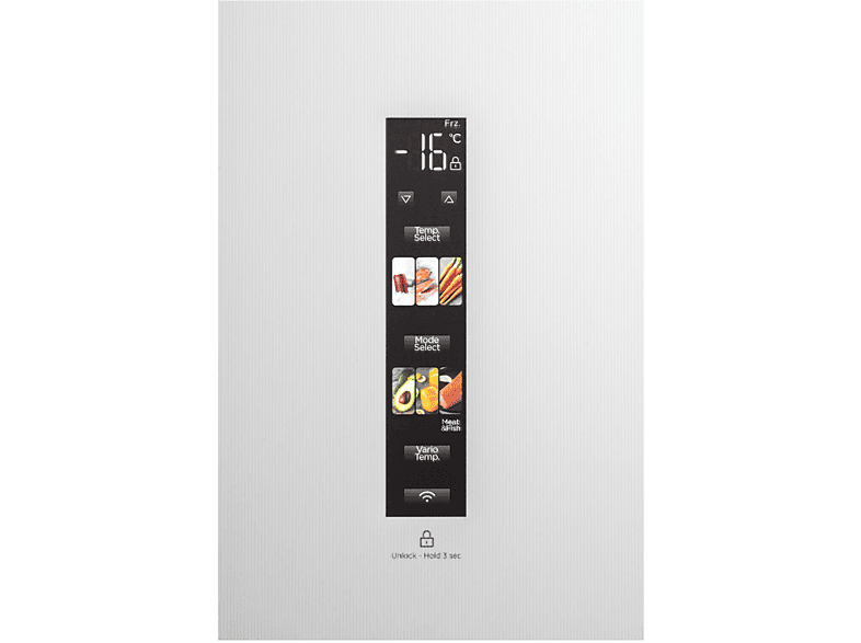 Midea MDRF600BIE36 French Door Kühl- und Gefrierkombination, Perfect Fit (435 l, E, 1910 mm hoch, No Frost (verminderte Eisbildung), Moon White) — Foto 3 von 4