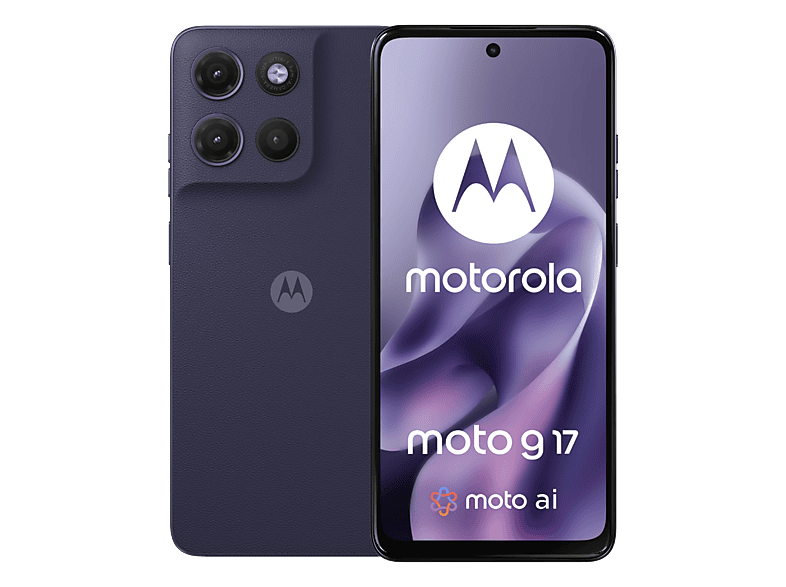 Smartfon MOTOROLA Moto G17 4G (LTE) 4 GB/ 128 GB Fioletowy
