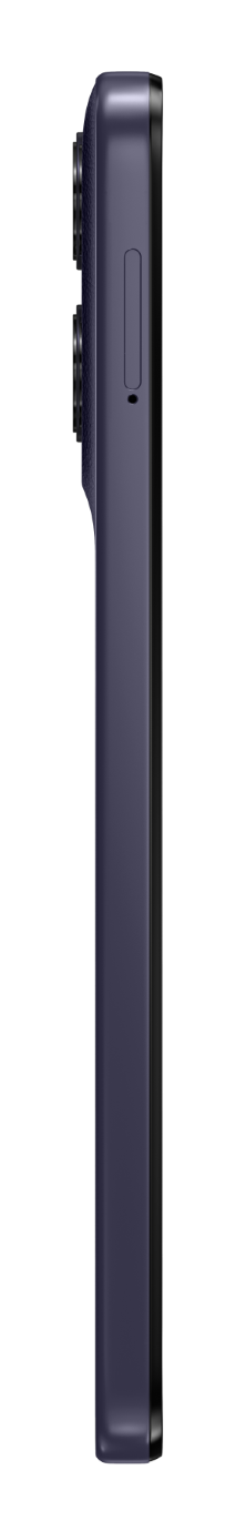 Ciemnoszary smartfon z profilu z dwoma tylnymi aparatami.