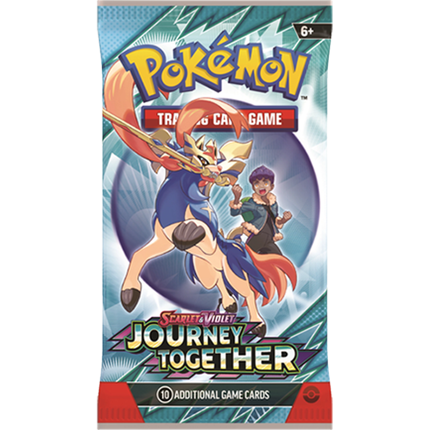 Pokémon ruilkaartspelpakket met paard en jongen.