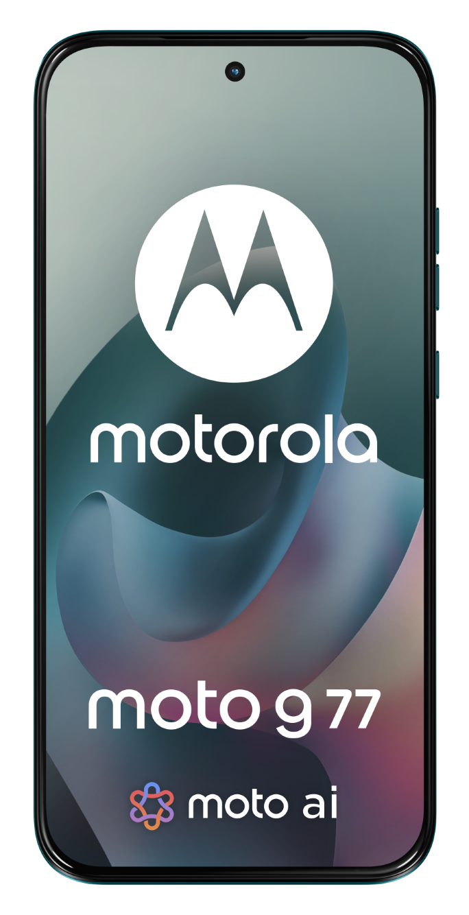 Motorola moto g 77 z logo Motorola i moto ai