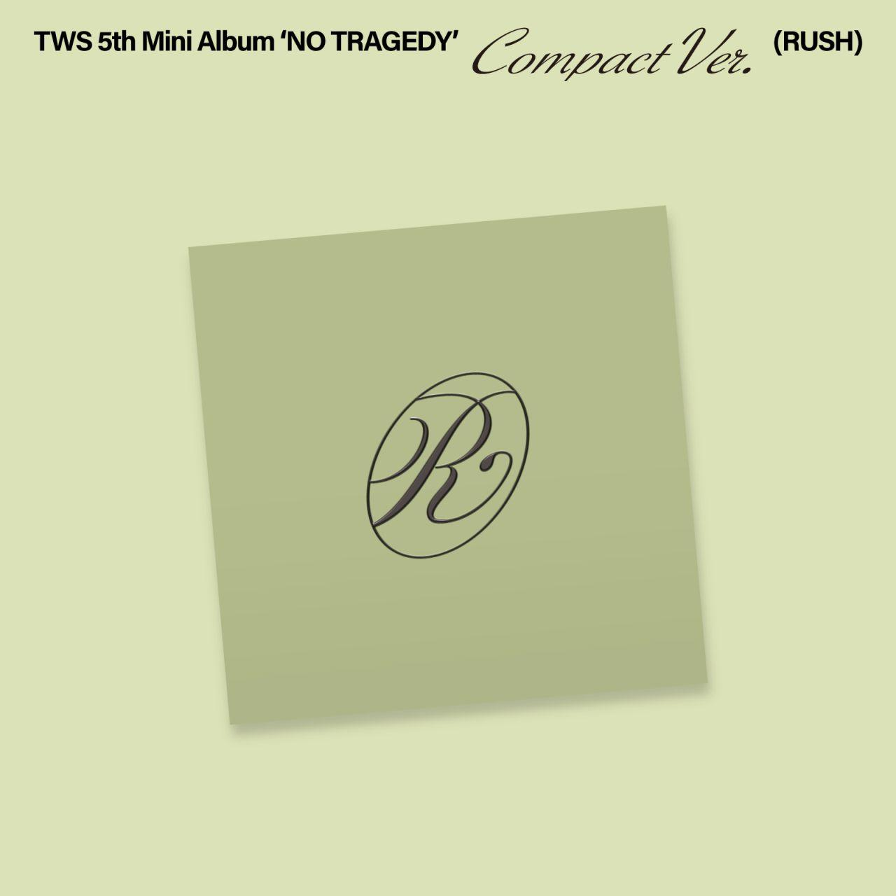 Albumcover mit dem Titel 'NO TRAGEDY' und einem stilisierten 'R'-Logo.