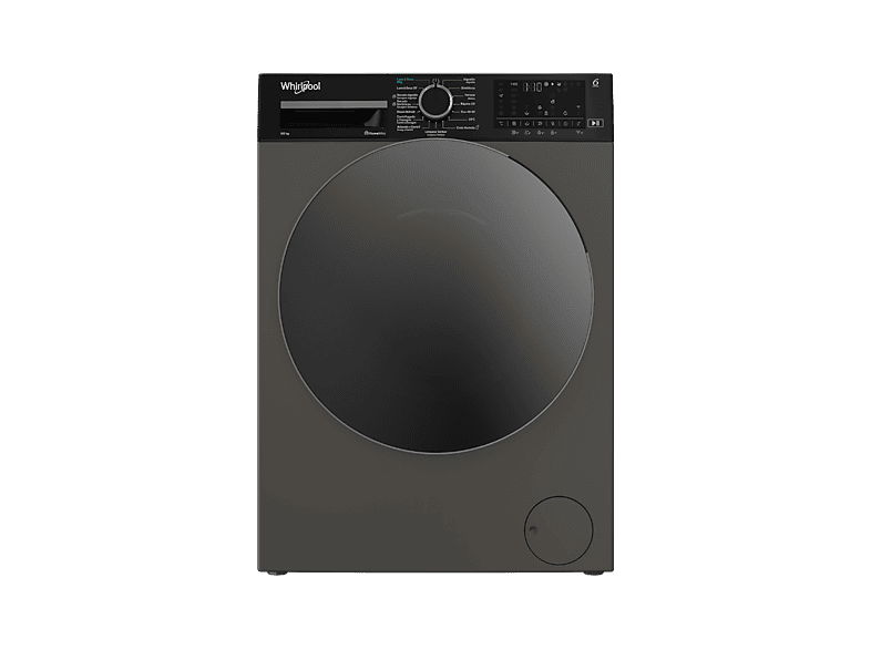 Lavadora secadora - Whirlpool WAD 9636G SPT, 9 kg + 6 kg, Motor Inverter, Tecnología 6th Sense, Steam Refresh, Gris Manhattan