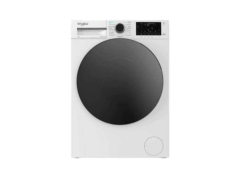 Lavadora secadora - Whirlpool WAD9636WSPT, 9 kg + 6 kg, Motor Inverter, Tecnología 6th Sense, Steam Refresh, Blanco