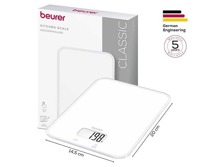 Beurer KS 19 Küchenwaage, Pure White (Max. Tragkraft: 5 kg) — Foto 2 von 2